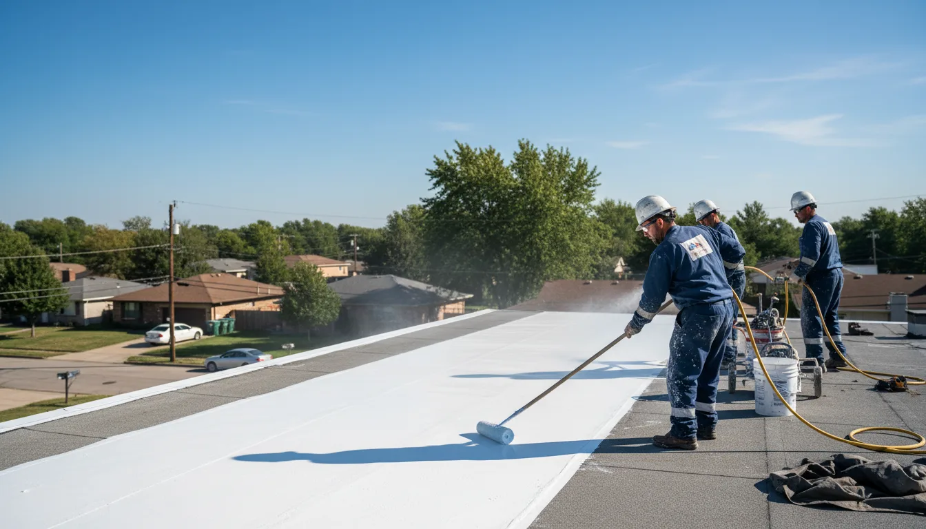 Commercial roof coating in Combs, AR near me